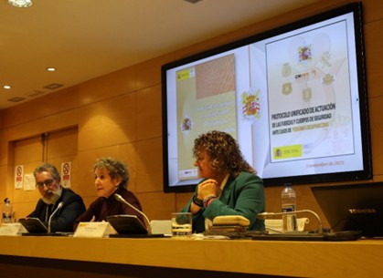 Autoridades SES presentando II Plan Estratégico en  materia de personas desaparecidas