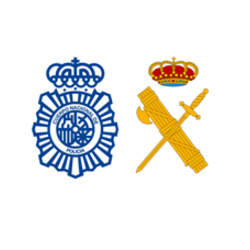Logo policemn and Guardia cívil